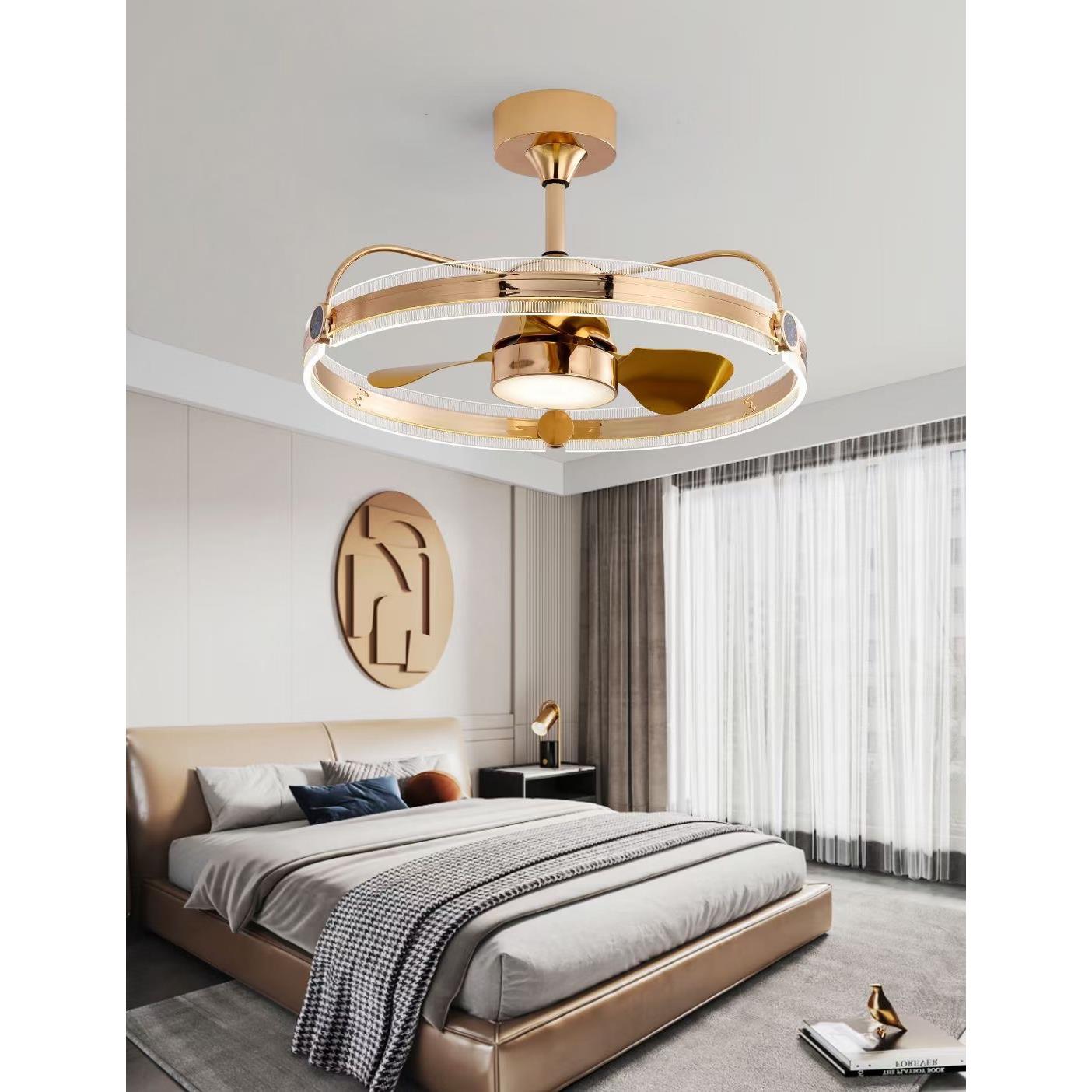 风扇餐灯20山23年新款吊扇灯厅饭厅卧室电扇灯直一体中歌赞灯具厂