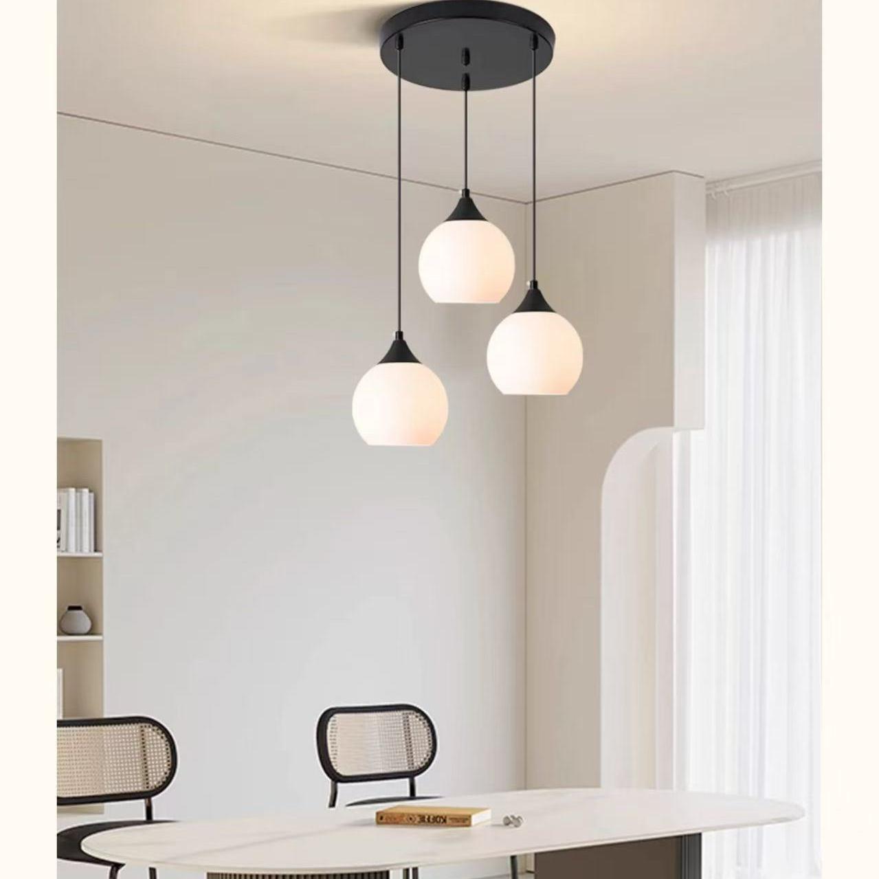 饭厅桌约吊灯现代JD-MD056简吧台吊北灯欧创意个性极简玻璃餐床头