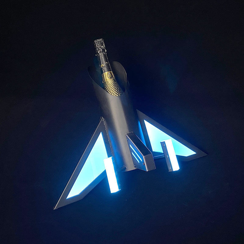 定制LOGO七彩光飞机酒座酒吧LED铁艺亚克力香槟洋酒酒架KTV酒具,模玩/动漫/周边/娃圈三坑/桌游,航模/直升机/飞机模型,淘宝优惠券,粉丝福利购,淘宝优惠卷