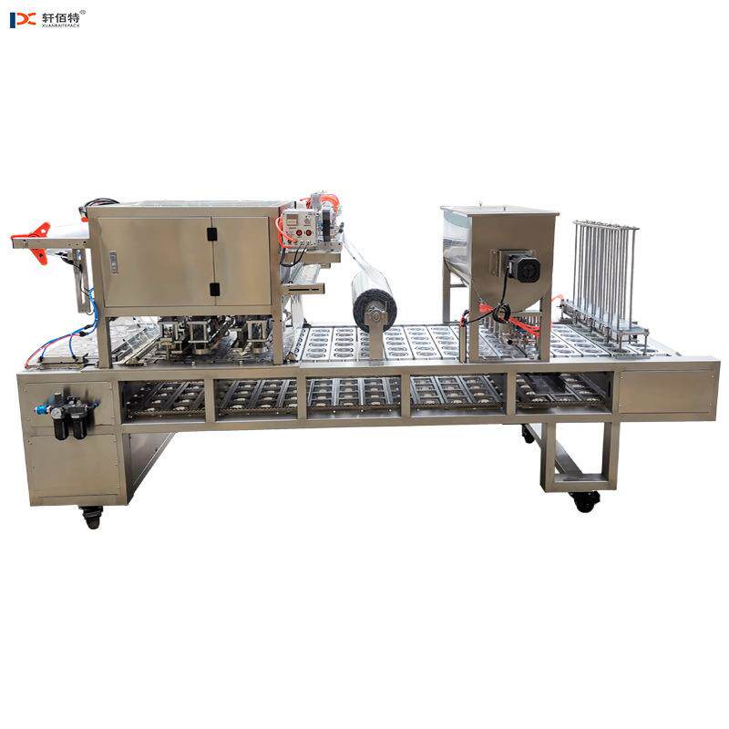 厂家直销灌装封口机酸奶牛奶果冻酱料番茄沙拉酱自动灌装封杯机