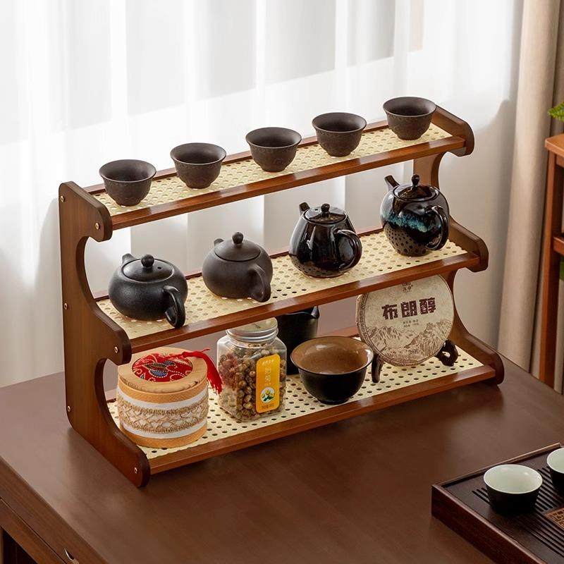 新中式桌面博古架摆件置物架现代小型茶架茶具置物架杯架收纳架,纺织面料/辅料/配套,纺织机械配件,淘宝优惠券,粉丝福利购,淘宝优惠卷