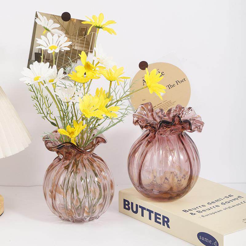 复古茶歇玻璃花瓶创意插花摆件纯手工吹制玻璃花瓶家居装饰品摆件,机械设备,其他机械设备,淘宝优惠券,粉丝福利购,淘宝优惠卷