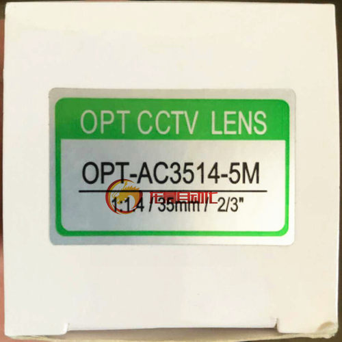 OPT AC3514-5M 35mm 1:1.4 500万像素C口工业镜头