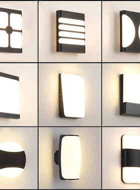 户外壁灯防水别墅室外创意简约庭院led过道楼梯露台酒店阳台壁灯