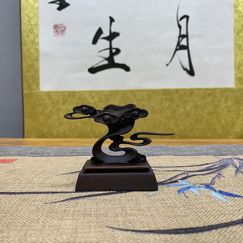 祥头云底座石奇石底仿座盘摆件托架树DRD脂摆放托艺术创意通用实