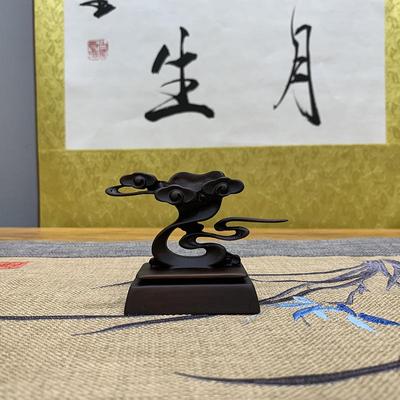 祥头云底座石奇石底仿座盘摆件托架树DRD脂摆放托艺术创意通用实