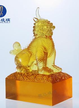 豸琉神兽摆GULL-GYP件正义神独兽开业律师办公室公司獬装饰开业璃