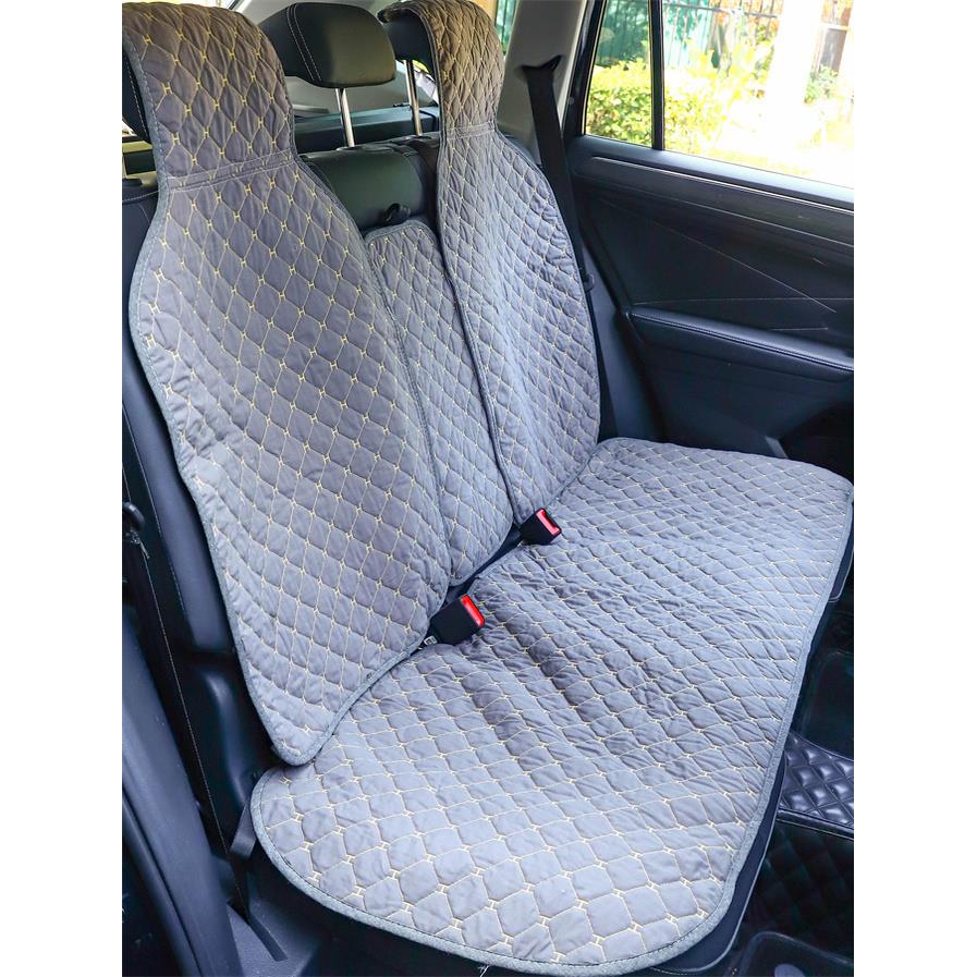 汽车座垫全套棉布艺套透气坐46655舒适坐垫半四包季通用后排座椅