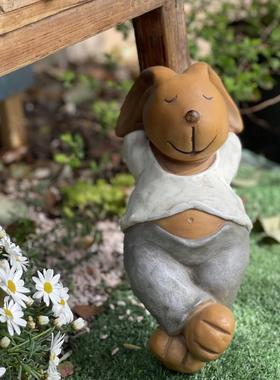 户外花园装饰 庭院装布置摆件艺 院 园饰BIO仿真动物兔子子摆件