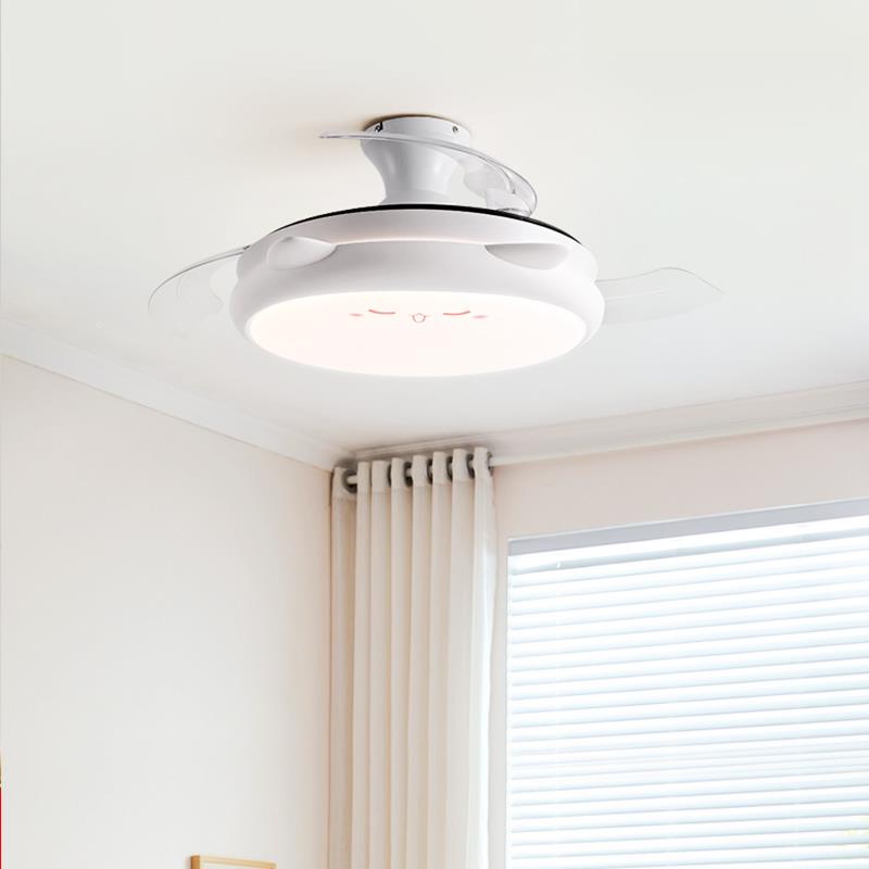 形风意扇灯吸顶家隐用房童间卧室HUANGAO\餐厅个性创温馨浪漫儿电