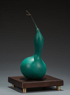 黄铜葫芦摆礼件天公然吉祥家居装饰品乔迁230517新居厅玄关酒柜办