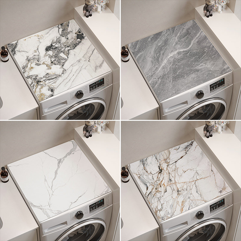 大理石滚筒式洗衣机顶盖布巾防水防晒皮革床头柜冰箱上防尘罩垫子,居家布艺,万能盖巾,淘宝优惠券,粉丝福利购,淘宝优惠卷