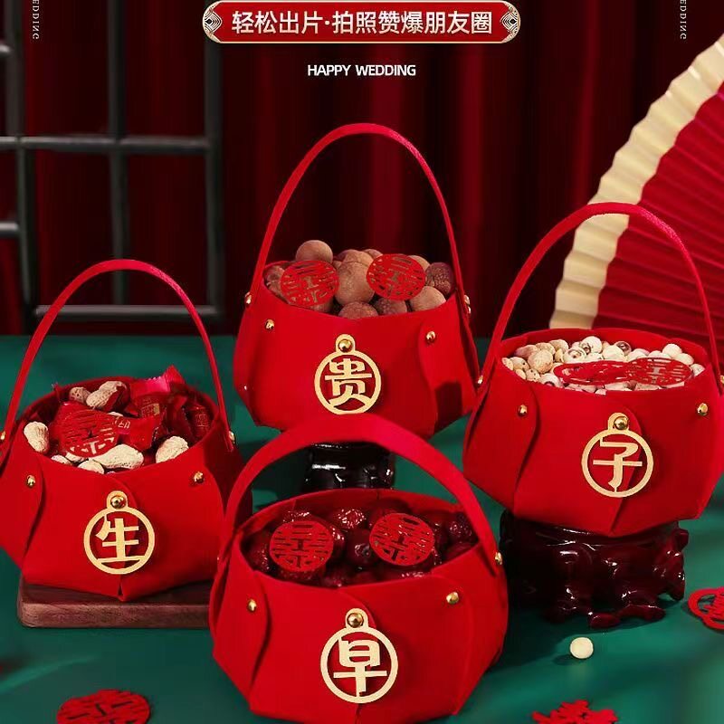 早生贵子模具乾果组合结婚婚房装饰布置套装男方女方结婚用品大全