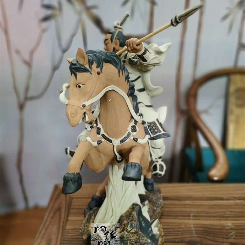 陶瓷工艺品  石湾公仔 三国 三英战吕布 吕布