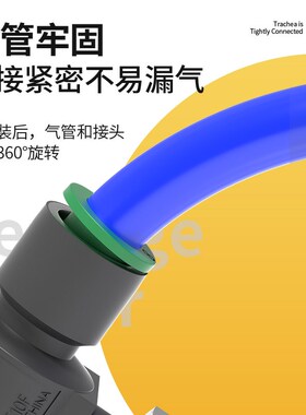 ASV快速排气放气节流阀310F-01-06S带消声器可调节接头410F-02-08