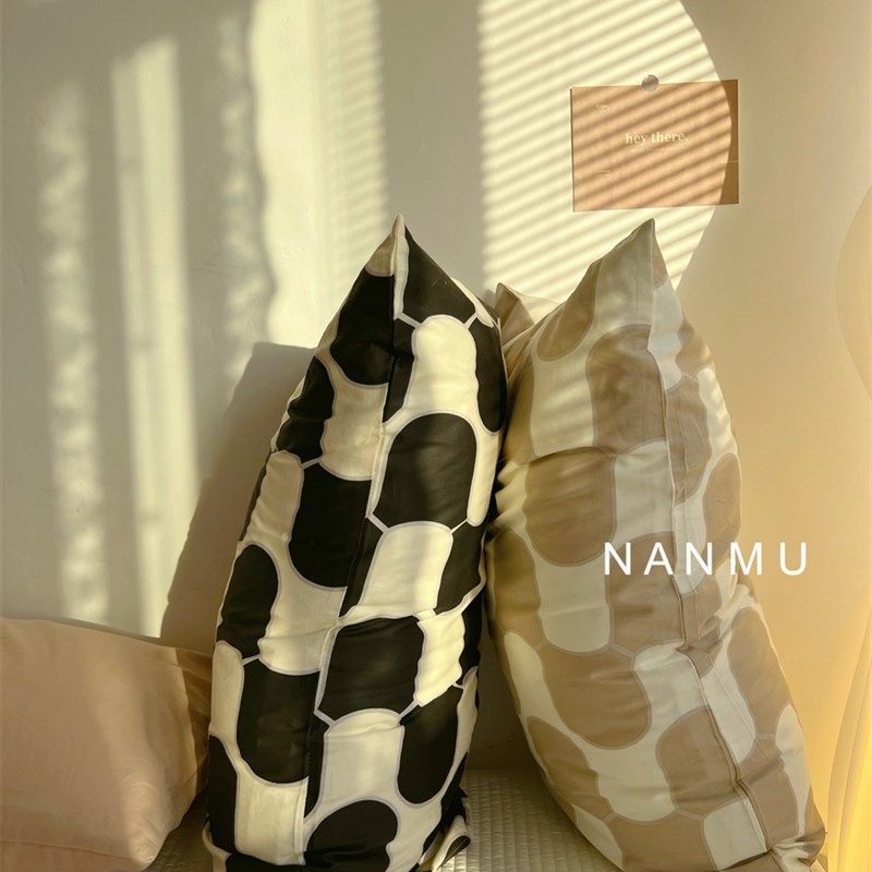 发着光简约单品搭配枕套纯棉全棉北欧风单个枕头套一对48x74cm,床上用品,枕套,淘宝优惠券,粉丝福利购,淘宝优惠卷