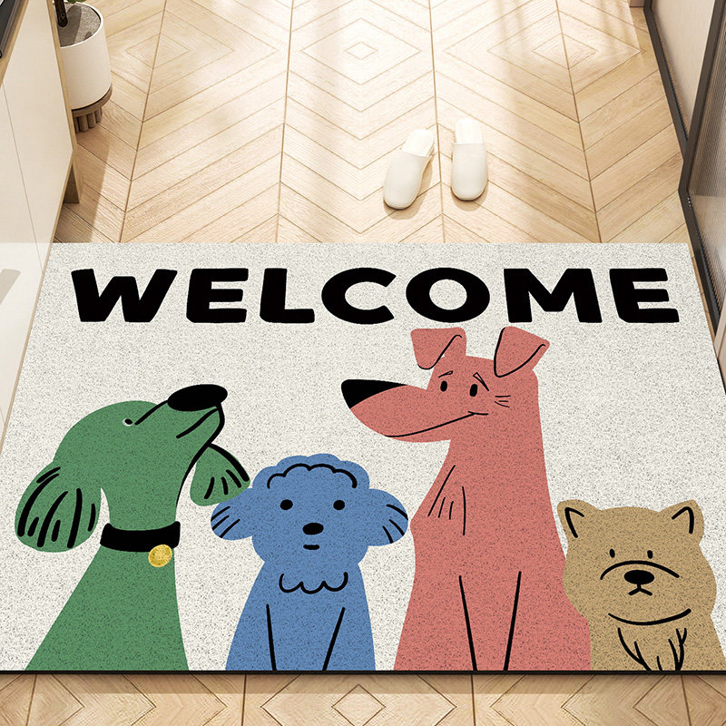 入户门地垫丝圈pvc地垫进门防滑脚垫门口垫子家用2023年新款地垫