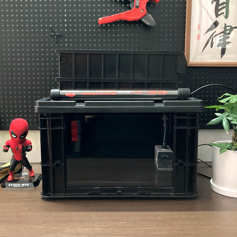 嘿匣子透明周转箱滴流过滤龟缸周转箱养龟可视整理箱diy发色盒