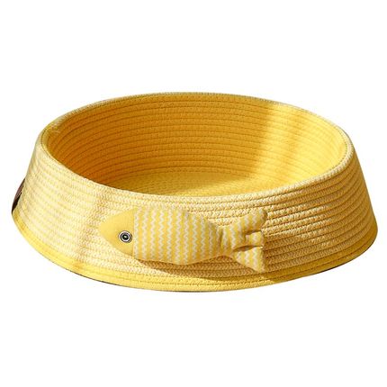 猫窝四季通用宠物窝猫抓板编织窝透气睡觉窝耐抓耐磨可水洗不掉屑