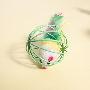 剑麻球猫咪球形发声逗猫铃铛球囚徒鼠猫咪猫玩具自嗨啃咬球防抑郁