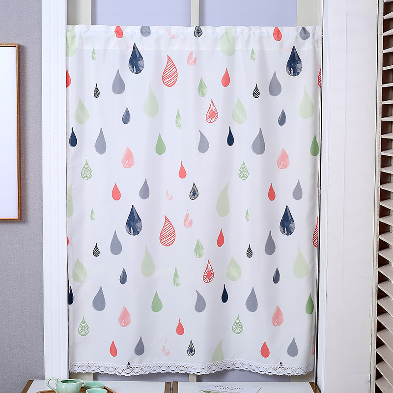 免打孔卫生间北欧遮挡布防水窗帘防霉厨房橱柜挂钩半窗帘浴室挂环,居家布艺,柜类遮挡帘,淘宝优惠券,粉丝福利购,淘宝优惠卷