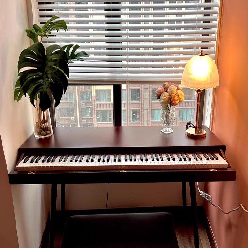 实木电子琴桌电钢琴Midi键盘桌罗兰琴收纳桌家用编曲桌工作台