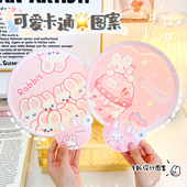 折叠扇子便携儿童小扇子可爱口袋团扇圆扇中国风迷你折扇可定制夏