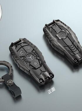 适用奔驰钥匙套新e300lC260包A180级glcGLA200EQC350车钥匙壳扣