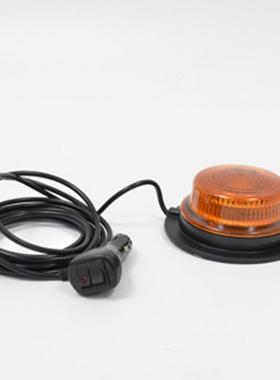 12v黄色车载吸顶旋转式led警示爆闪灯