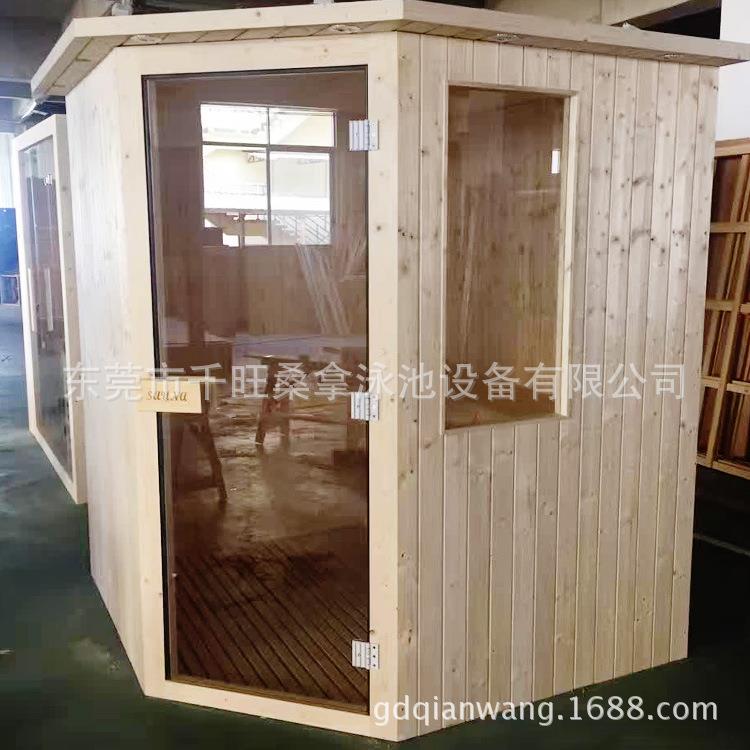 安装家用成品单人多人位桑拿房干蒸汗蒸房家用桑拿设备进口板
