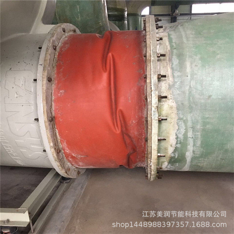 厂家直销非金属防腐圈带阻燃效果好排风机进出口用的风管软接