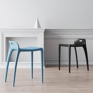 9W熟胶塑料矮靠背学生书桌椅子朔料凳子家用坐高40cm厘米公分高加