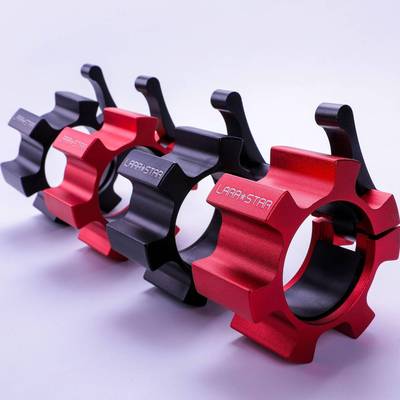 劳拉之星LS3049奥杆哑铃快速卡扣铝合金杆杠铃卡头深蹲健身安全锁