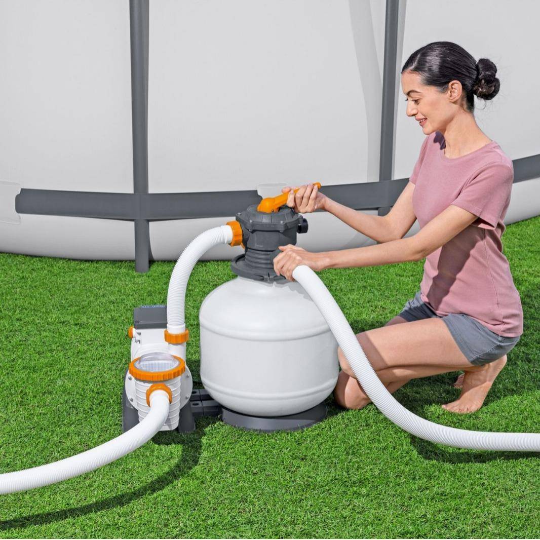 BESTWAY58486欧规砂过滤泵3000gal欧规砂滤器家用水池过滤配件