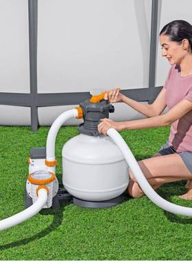 BESTWAY58486欧规砂过滤泵3000gal欧规砂滤器家用水池过滤配件