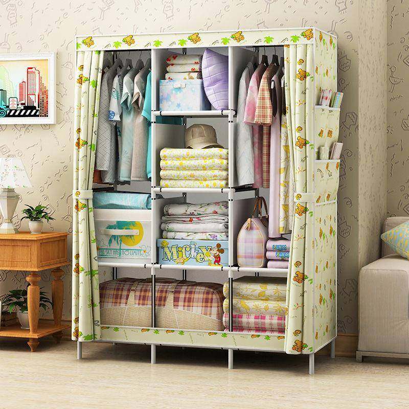 单人多人简易防尘布衣柜可拆卸安装简单学生宿舍布衣柜收纳好物
