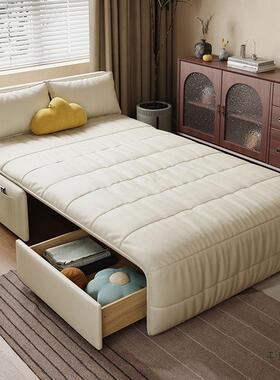 客智阳能电动多能沙发床台小户型厅书房折叠伸缩两用功单LEH人双