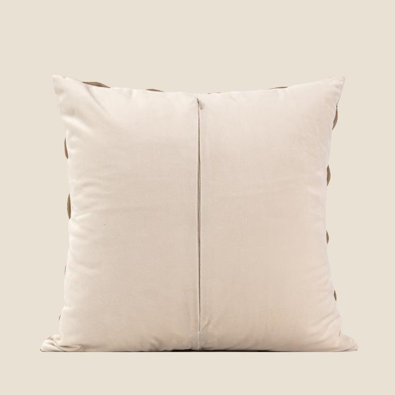 RI0T编NWCF768J8J9色轻奢皮质织抱米枕套E客厅沙发样板间腰枕