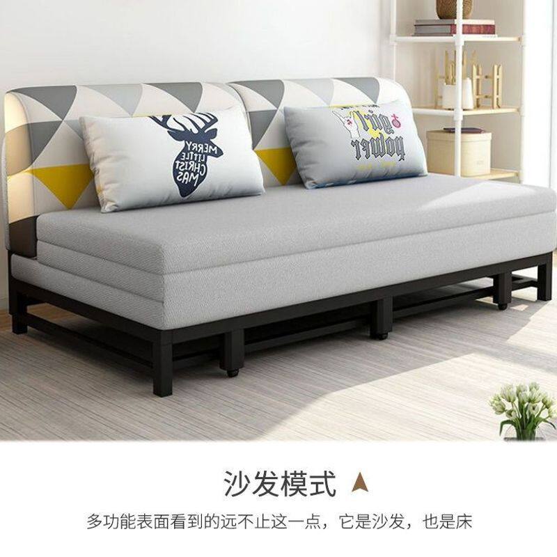 沙发床两用小户型简易可折叠沙发一体钢架折叠沙发床可推拉