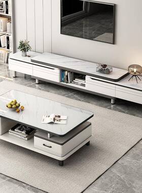 玻茶几客厅能多功收璃纳茶小台意式极简阳台桌小户型简约家UEF用