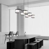 吧228意意式 极简餐厅吊师灯现代简约设计创高端餐桌台书房全铜长