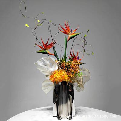 样厅板房仿真摆件假花饰客摆设售楼处花花艺装轻1186奢客厅餐桌面