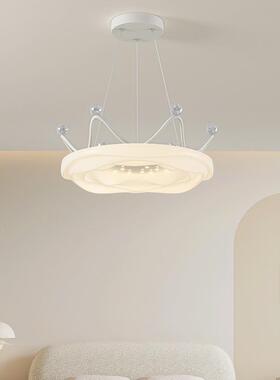 奶油现风曲吊奇吸顶灯卧室灯代简约极简云朵餐厅灯网红87075中主