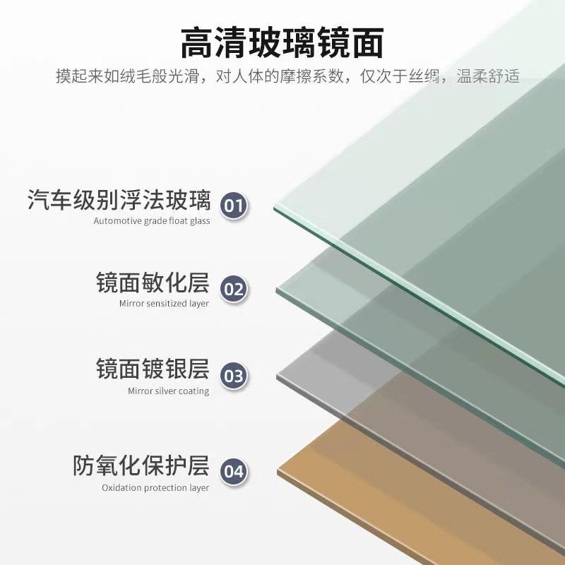 衣网红波浪穿镜高清穿衣镜试高档商场衣镜卧室寝室846地全身落镜