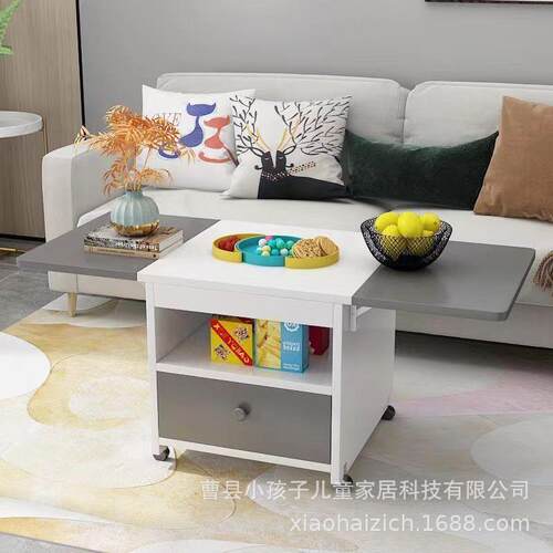 用折CZ07叠茶几餐桌两多功能小可户型家用伸缩升降简约租移动茶几