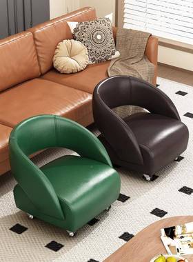 ?实木小凳子家万向轮矮凳凳客厅沙发凳现代用约网简IOJ红溜溜茶几