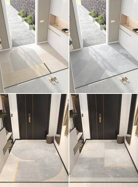 入户门地革垫可pvF77HTMS9c擦免洗进门口门垫新款玄关脚垫可门裁