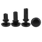 直供黑色龙铆钉R型0子母铆钉尼龙扣卡塑料铆尼钉774R20R26R30R35R