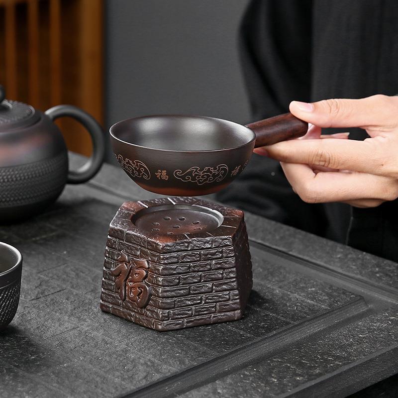 紫陶茶漏茶滤泡过滤网器一体组茶分离QYF器水滤茶茶器合茶隔茶具