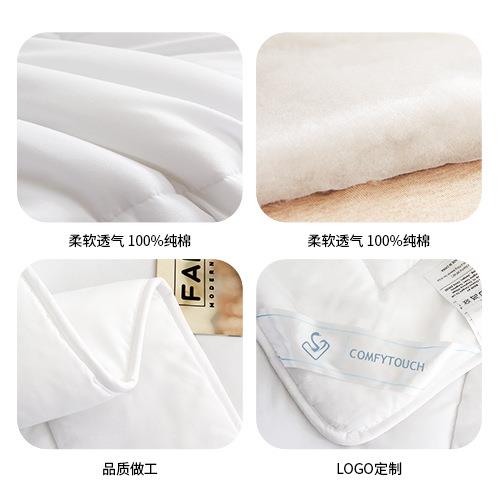 酒店整加张丝绒被子聚酯纤维被化纤被民宿宾馆被冬羽被厚芯被芯a